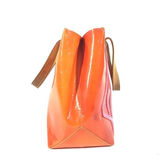 LOUIS VUITTON M91905 Lead PM Tote Bag Hand Bag Monogram Vernis - Picture 3 of 16